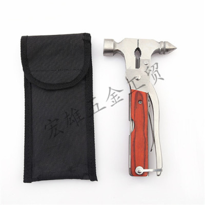 Hongxiong Industry and Trade Color Wood Axe Hammer Multi-Function Axe Automobile Safety Hammer Multi-Function Hammer Outdoor Multi-Function Hammer