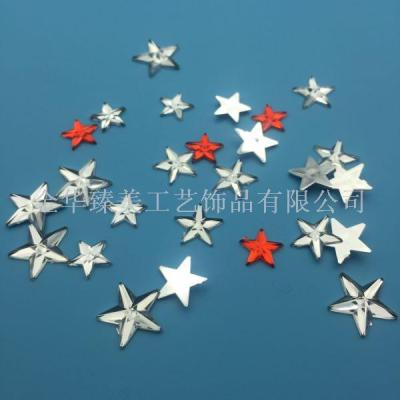 Acrylic diamond dress DIY nail accessories 8mm-25nm five-pointed star