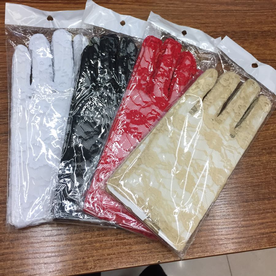 蕾丝短款手套