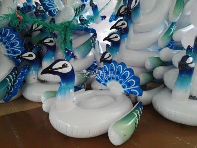 The new peacock inflatable floating row Pegasus Tianma color horse inflatable mounts