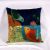 2017 new oil painting bottom bio-cotton linen pillow printing linen pillow case