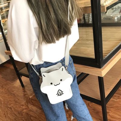 2017 foreign trade new style female cartoon single shoulder slanted bag mobile phone bag zero purse fan