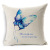 Simple style butterfly tree design pillow case rosewood cushion cotton and linen manufacturers direct pillow