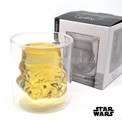Star Wars glass Star Wars white soldier glass beer glass cool Star Wars glass