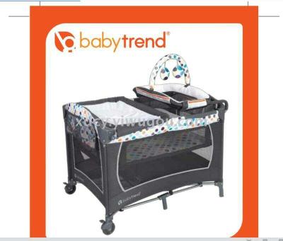 Babytrend double bed with sleeping basket