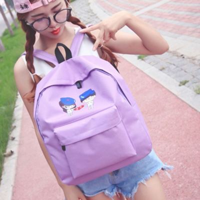 Lovers schoolbag characters cartoon do not abandon the campus Korean version of fashion men and women high school students