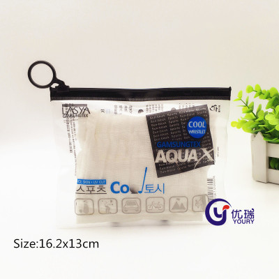 General pvc cuff bag PVC zipper bag custom underwear socks PVC pull ring ziplock bag