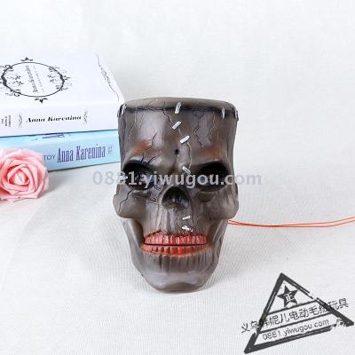 Halloween Haunted House Decoration Electric Skull Whole Person Horror Toy Skull Skull