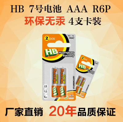 HB AAA R03 UM4 zinc-carbon battery Factory