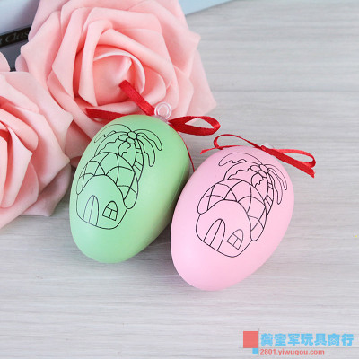 Handmade Easter egg children hand-painted hand-painted eggshell toy factory direct sales can be customized.