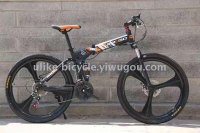 Bike 26 \"21 speed land rover 3 knife 6 ring gear transmission folding mountain bike factory direct sales