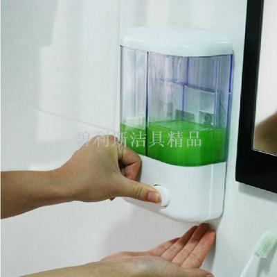 Hand-operated soap dispenser hotel, hotel, wall-mounted second box, bathroom soap container