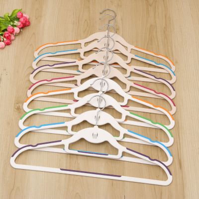 Creative plastic hanger pants rack anti - drop clothing hanging clothes racks no trace hanger