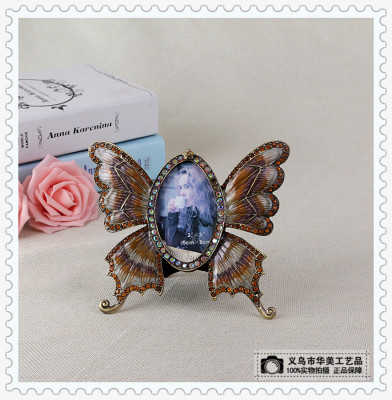 Butterfly pearl picture frame simple fashion personality picture frame