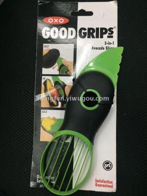 Avocado knife pulp separation triple fruit knife
