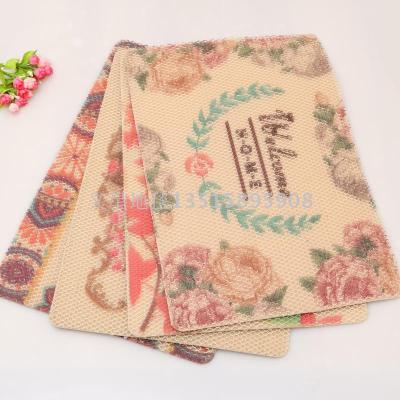 New PVC printing door mat mats home door elastic cotton mats