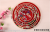 Chinese style han tang series props Chinese red embroidery cloth art flower theme wedding background decoration.