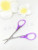 Beauty tool plastic handle nose hair scissors beauty scissors eyebrow shaping student scissors