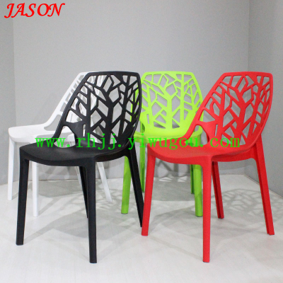 Outdoor coffee chair plastic backrest restaurant chair hotel banquet chair simple office lounge chair