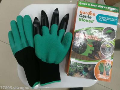 6. Foamed hard finger digging gloves, park digging gloves, and labor protection gloves