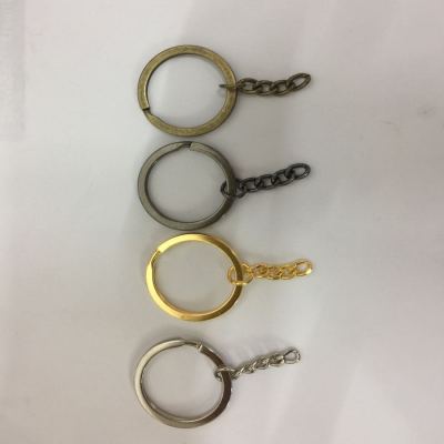 3032 flat ring chain flat ring clip four chain key ring craft toy accessories