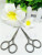 Manufacturer direct selling beauty tool stainless steel die-casting embroidery scissors nose hair scissors