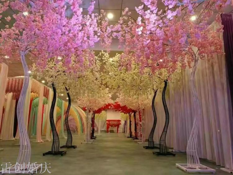 婚庆道具樱花树架婚礼许愿树拱门架子铁艺樱花路引