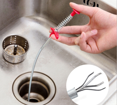 Kitchen drain dredger spring pipe dredge cleaner