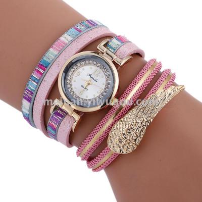 2017 Europe and the United States hot retro wings around the bracelet watch fashion table
