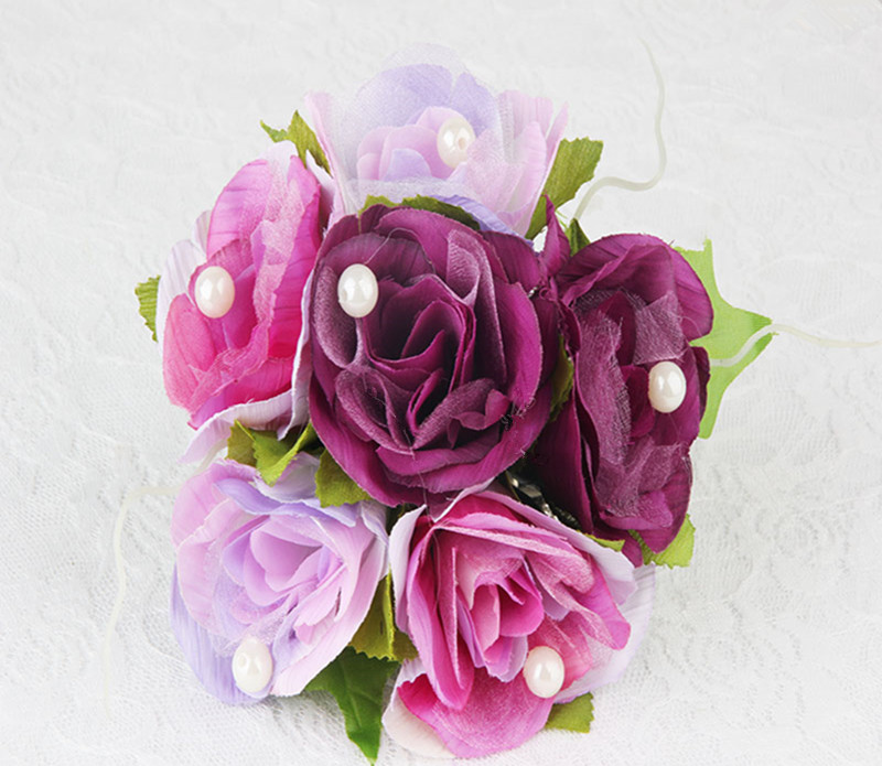 6头布幔花夹子 许愿亭四角亭夹子 背景婚庆用品 道具批发