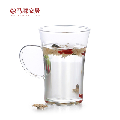 D04 green tea blown heat-resistant glass (large)