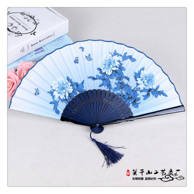 Custom Chinese style female Japanese style folding small fan dance fan