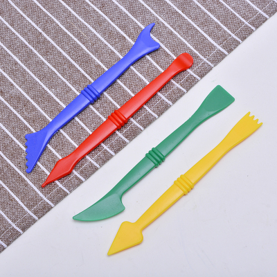 Children's plastic scratcher 4 - pack clay tools children must