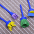 Children's painting graffiti seal broom flower EVA sponge seal 4 pieces of DIY art supplies