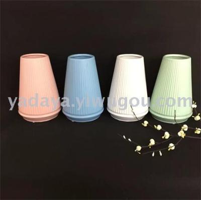 Ceramic vase florets waterproof medium temperature modern macaron candy matt finish