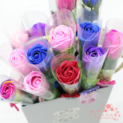Soap Rose Single Valentine's Day Mother's Day Gift Gift Artificial Rose Bouquet