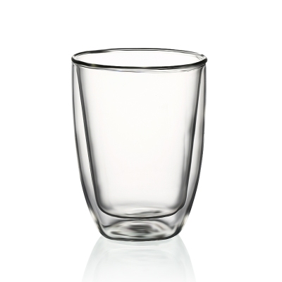 S74 double bottom glass cup