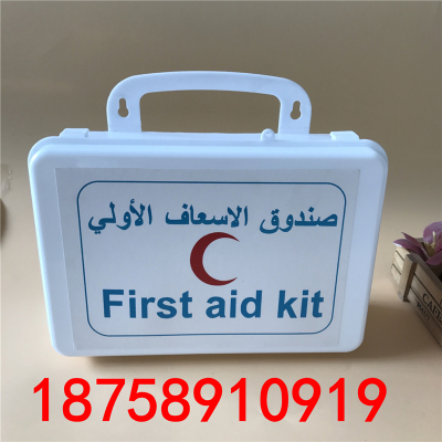 Plastic first aid box home carry bag wall hanging with configuration emergency vehicle storage box spot wholesale