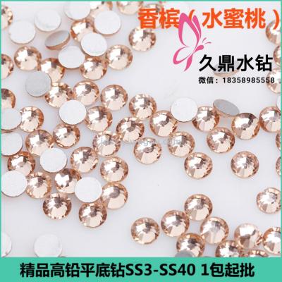 SS12 Champagne Bottoming Drill Swarovski Boutique Diamond Manicure Jewelry Wholesale