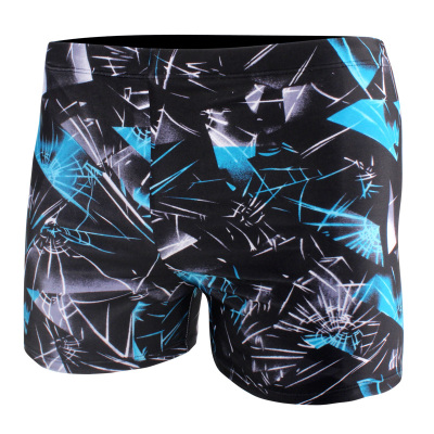 Gulangyu new style men 's flat Angle style swimsuit with fat and size relaxed hot spring men' s swimming trunks