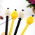 E39 Creative Cartoon Chick Gel Pen Black Cute Student Sign Pen with Ball Pen