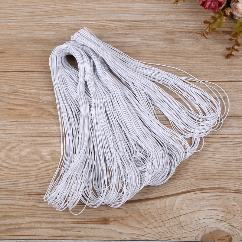 厂家直销 0.8毫米进口松紧绳 弹力绳 橡筋绳 串珠绳松紧