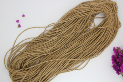 2.5mm-3mm wide diameter multi-strand round linen rope hand DIY material lace decoration