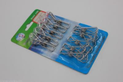 Windproof Rope Accessories Multifunctional Stainless Steel Clothes Clothes Clamp 10 Pack Blend Packaging