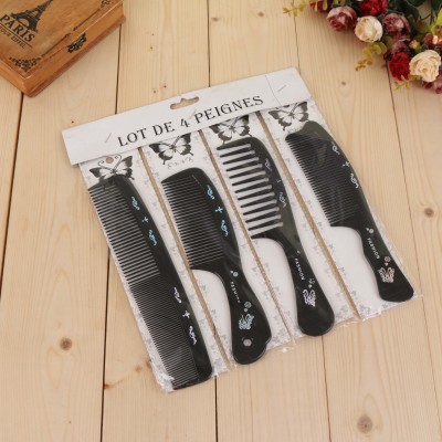 Plastic comb can not afford tooth wide teeth comb long handle plastic anti hair loss massage comb