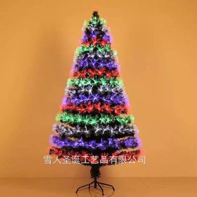Christmas trees with fiber optic LED lights