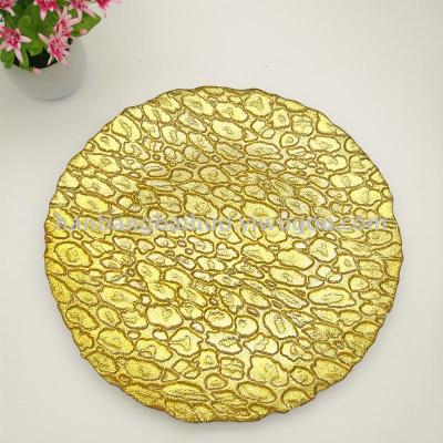 Glass Tray Wedding Plate Chain Plate Western Plate Plate Pad Pad Plate Tray Plate Plate