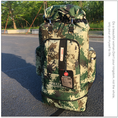 Camouflage outdoor backpack men and women multi-functional large capacity 50L 60L shoulders climbing bag travel bag