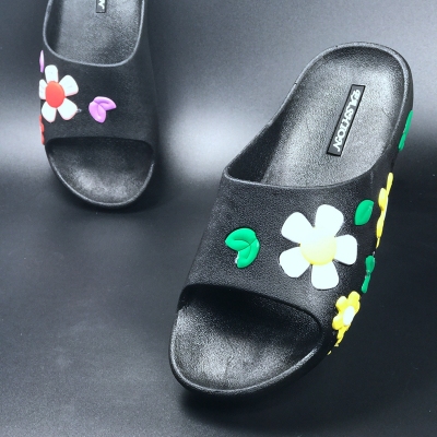 New summer female slippers anti-skid indoor outdoor one word cool slippers small song jiatong flower slippers