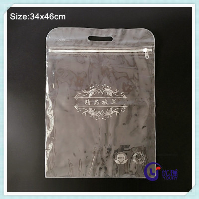 Customized transparent PVC quilt cover bag transparent ziplock bag plastic bag handbag